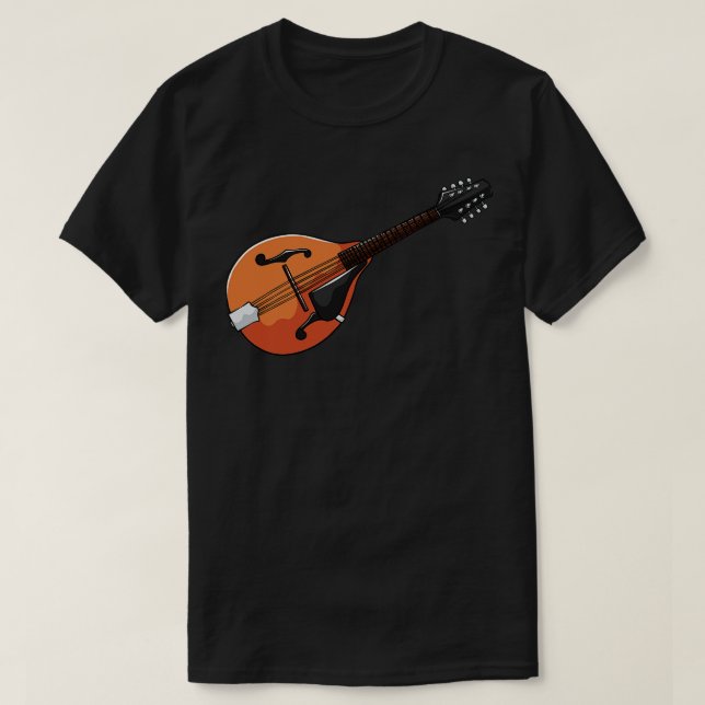 Camiseta Instrumento musical de Mandolin (Diseño del anverso)