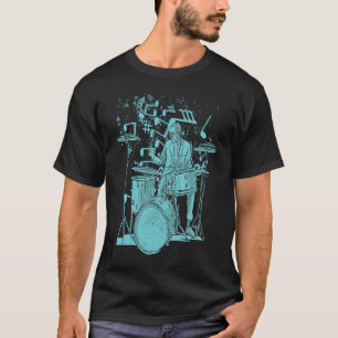 Camiseta Instrumento musical de músico de tambor de mano di