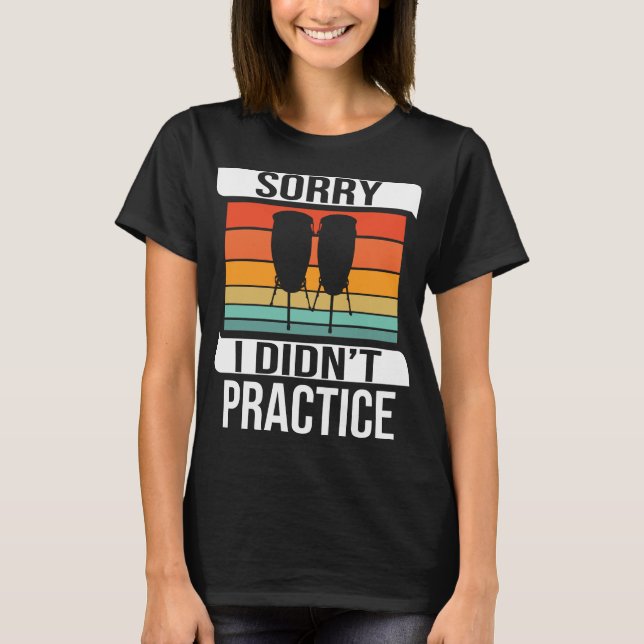 Camiseta Instrumento musical de Percusión de Congas (Anverso)