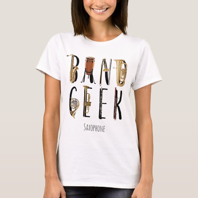 Camiseta Instrumento musical del friki moderno de la banda (Anverso)