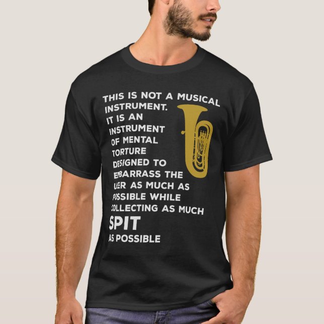 Camiseta Instrumento musical del jugador de banda de marcha (Anverso)