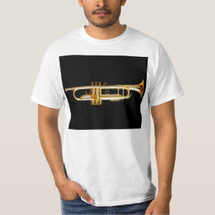 Camiseta Instrumento musical del viento del cuerno de cobre