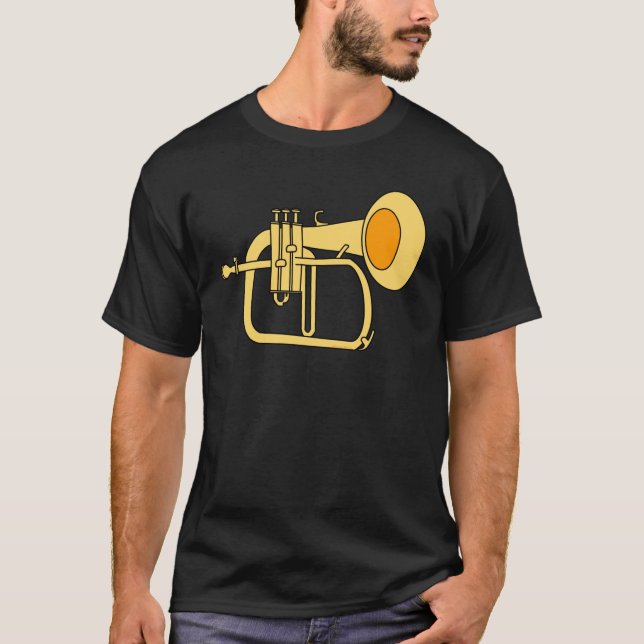 Camiseta Instrumento musical Flugelhorn (Anverso)