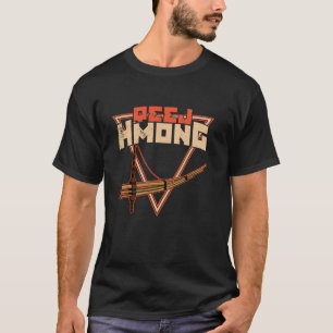 Camiseta Instrumento musical qeej tubo grupo étnico Hmong l