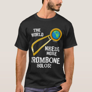 Camiseta Instrumento musical Trombone Solos