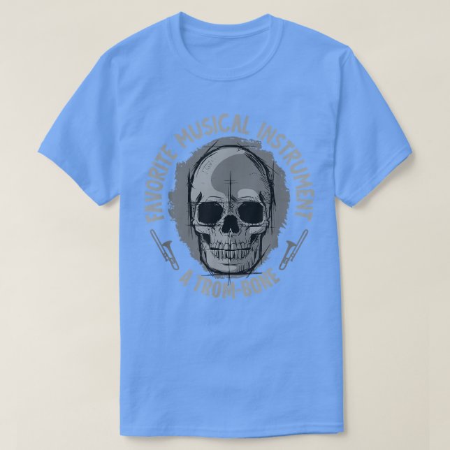 Camiseta Instrumento musical - Un Trom-Hueso - Chistes esqu (Diseño del anverso)