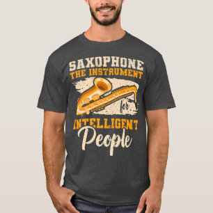 Camiseta Instrumento para personas inteligentes Música saxo