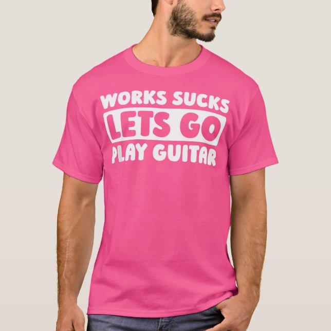 Camiseta Instrumento retro - Guit acústico guitarista vinta (Anverso)