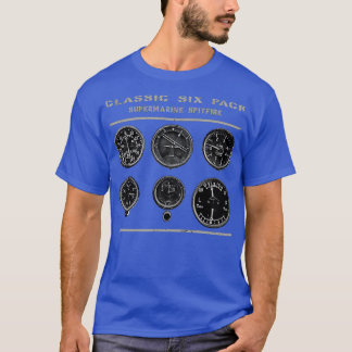Camiseta Instrumentos de coca Seis aviones Spitfire Pack WW
