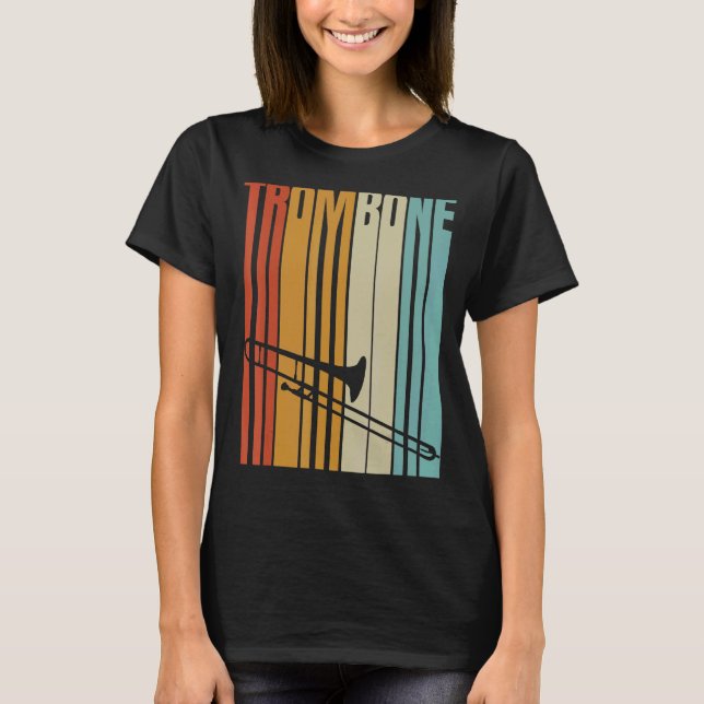 Camiseta Instrumentos de latón Guay de trombón retro (Anverso)