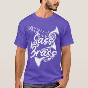 Camiseta Instrumentos de metal Trompa de varillas retro