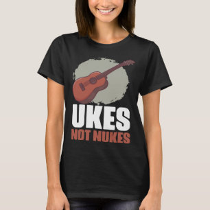 Camiseta Instrumentos de Música Retro Ukulele Guitarras par