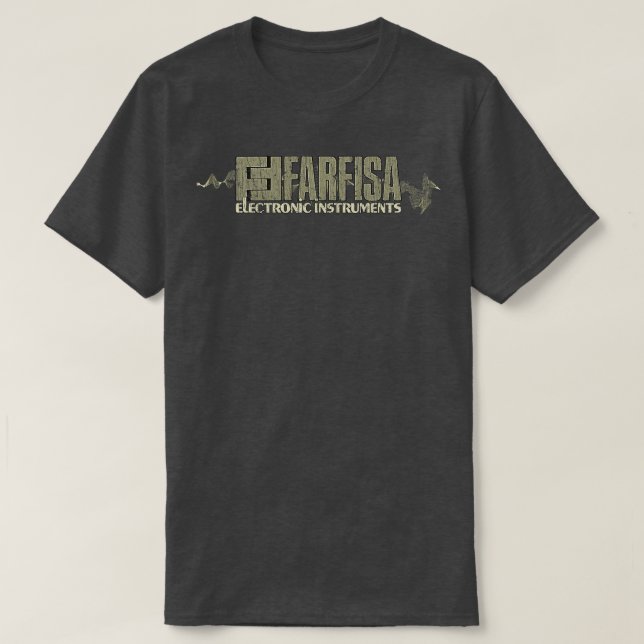 Camiseta Instrumentos electrónicos del sintetizador Farfisa (Diseño del anverso)
