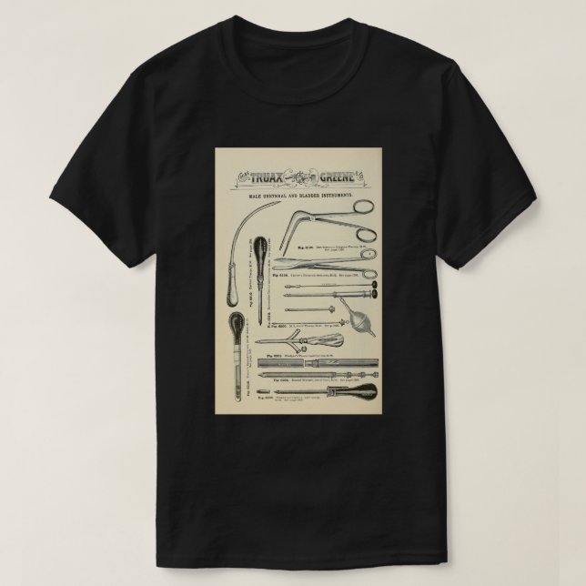 Camiseta Instrumentos médicos de época 5 (Diseño del anverso)
