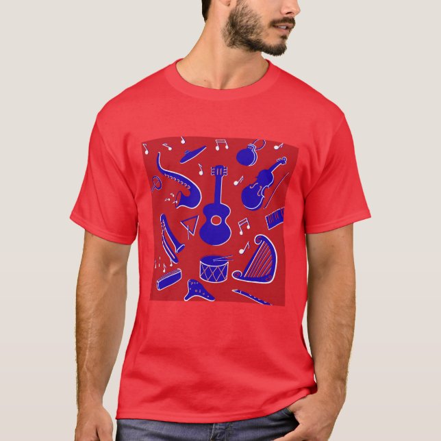 Camiseta Instrumentos musicales (Anverso)