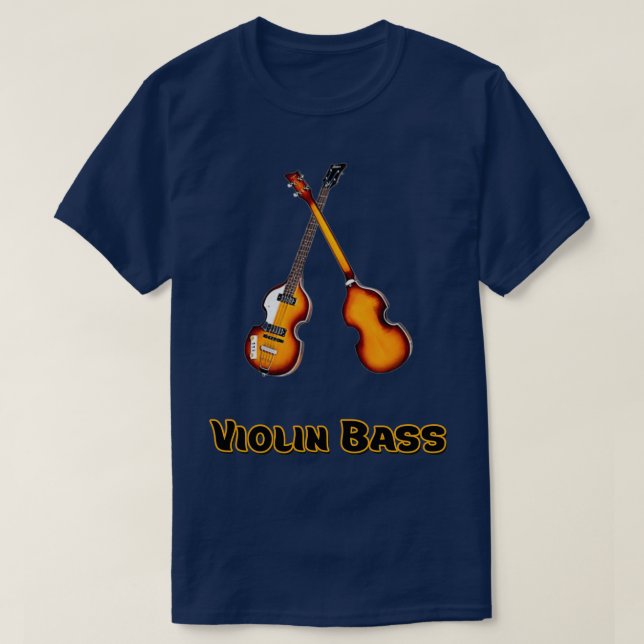 Camiseta Instrumentos musicales de Hofner Violin Bass  (Diseño del anverso)