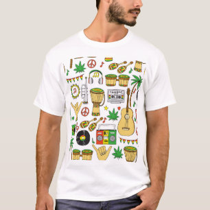 Camiseta Instrumentos musicales: fondo transparente del reg