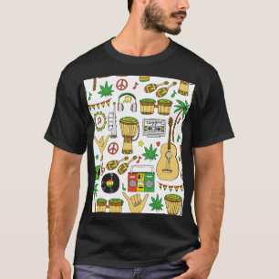 Camiseta Instrumentos musicales: fondo transparente del reg