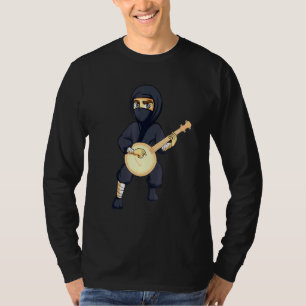 Camiseta Instrumentos musicales Ninja Banjo Hombres Mujeres