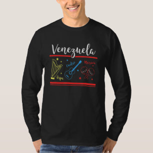 Camiseta Instrumentos musicales venezolanos de Arpa Cuatro