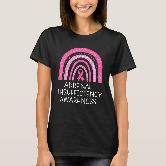 Camiseta Insuficiencia Adrenal Conciencia Boho Pink Orud Wa (Anverso)