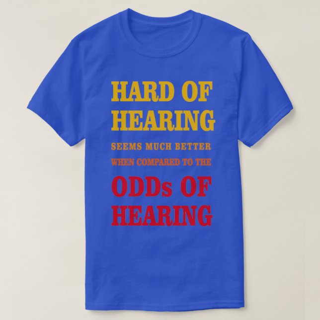 Camiseta Insuficiencia auditiva (Diseño del anverso)