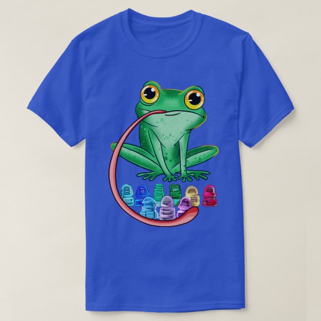 Camiseta Insuladores de vidrio de rana (Diseño del anverso)