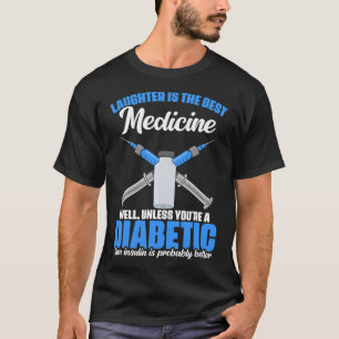Camiseta Insulina diabética Guerrero de la diabetes Awarene
