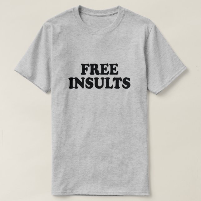 CAMISETA INSULTOS LIBRES (Diseño del anverso)