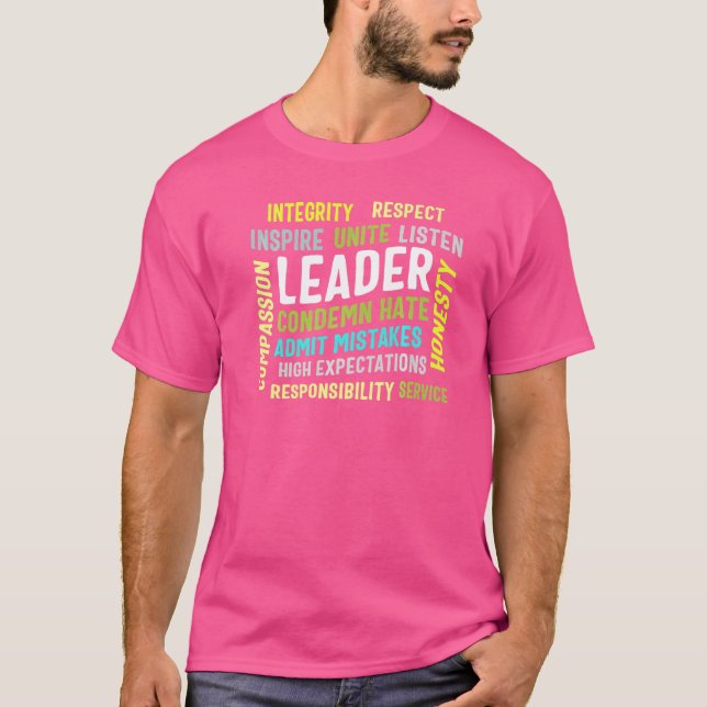 Camiseta Integridad del líder de liderazgo Une Insp de Cott (Anverso)