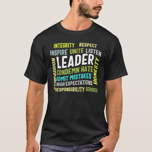 Camiseta Integridad del líder de liderazgo Une Insp de Cott (Anverso)