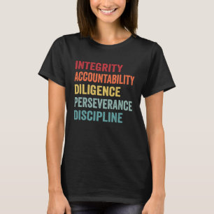 Camiseta Integridad Responsabilidad Diligencia Perseveranci