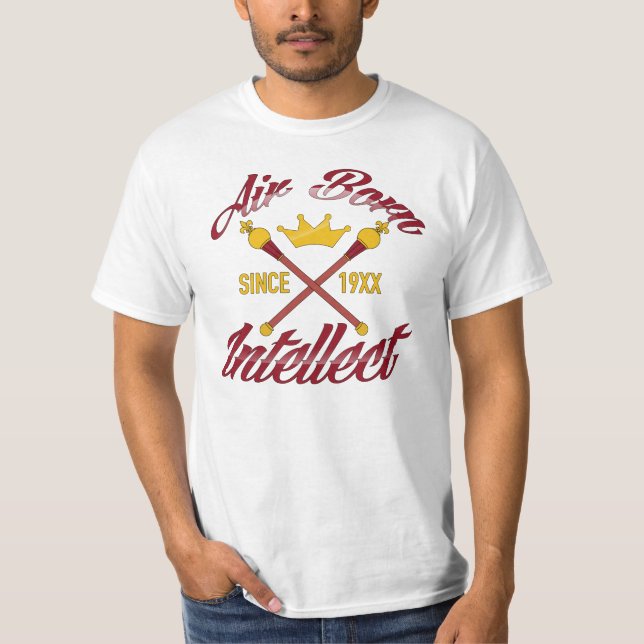 CAMISETA INTELECTO NACIDO POR AIRE - DESDE 19XX (Anverso)