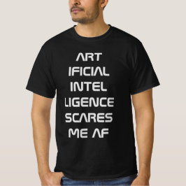 Camiseta Inteligencia artificial AI me asusta AF