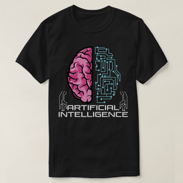 Camiseta Inteligencia Artificial AI Robot AI (Diseño del anverso)