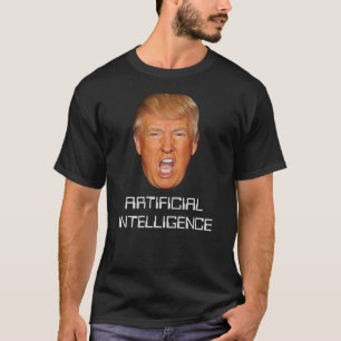 Camiseta Inteligencia artificial anti Trump AI Moron Idiot