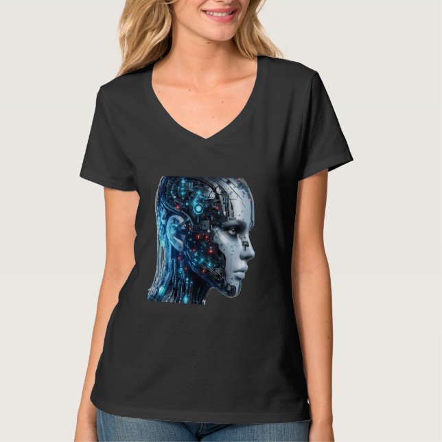 Camiseta Inteligencia Artificial - Ciencia Informática - IT (Anverso)