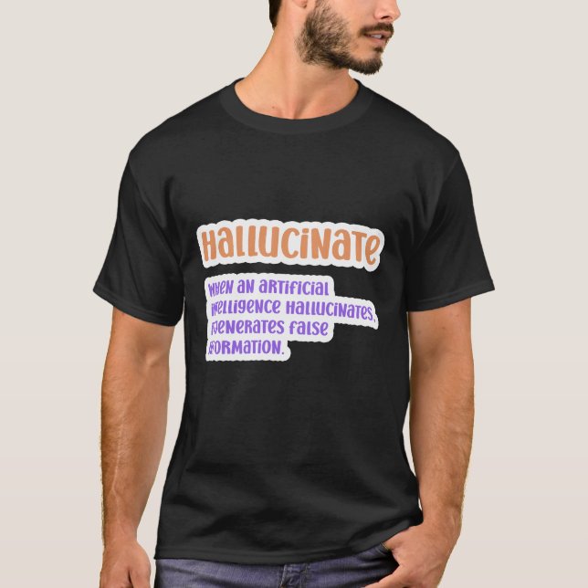Camiseta Inteligencia artificial de alucinaciones (Anverso)
