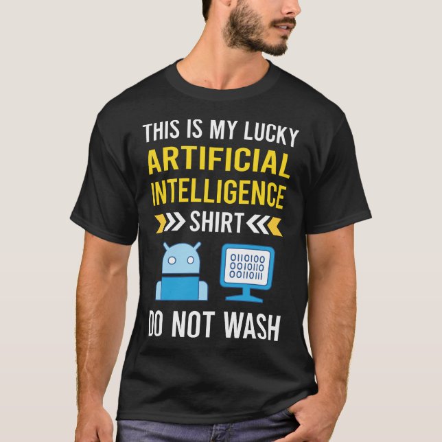Camiseta Inteligencia Artificial de Camisas Afortunadas AI (Anverso)
