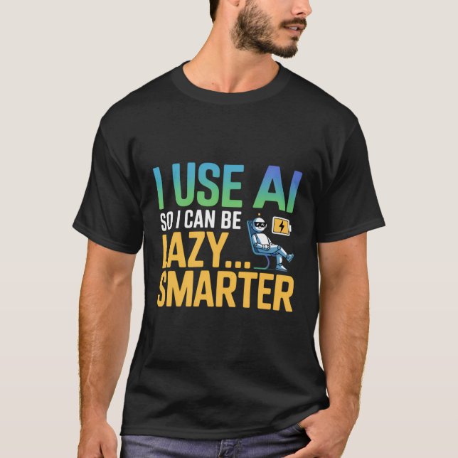 Camiseta Inteligencia Artificial Diseño más inteligente y d (Anverso)