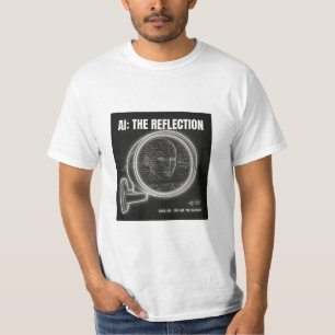 Camiseta Inteligencia Artificial Espejo Datos Ciberpunk Aut