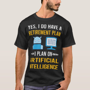 Camiseta Inteligencia Artificial IA de jubilación