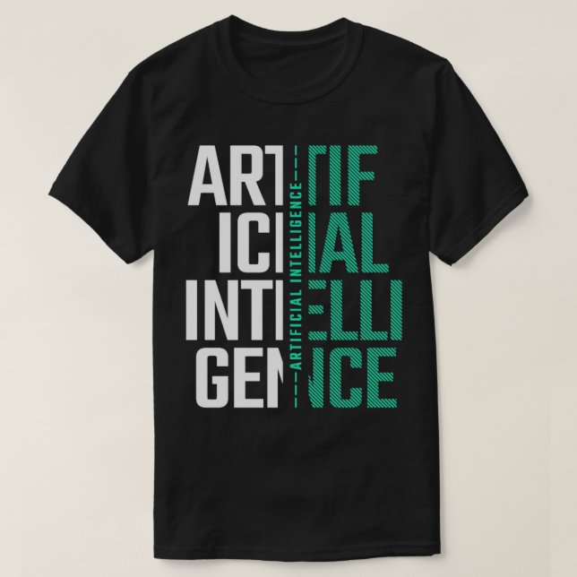 Camiseta Inteligencia artificial IA Regalo futurista de ner (Diseño del anverso)