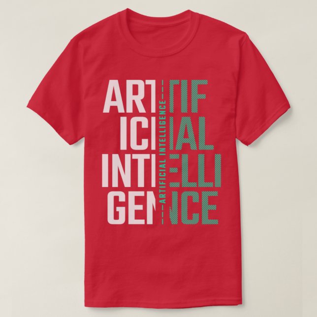 Camiseta Inteligencia artificial IA Regalo futurista de ner (Diseño del anverso)