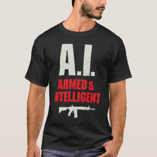 Camiseta Inteligencia Artificial Inteligencia IA Armada e I