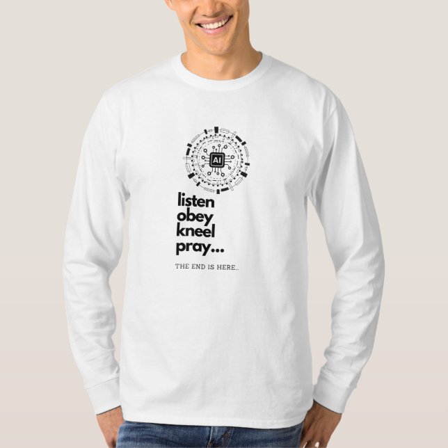 Camiseta Inteligencia Artificial... ¡Maestro de la humanida (Anverso)