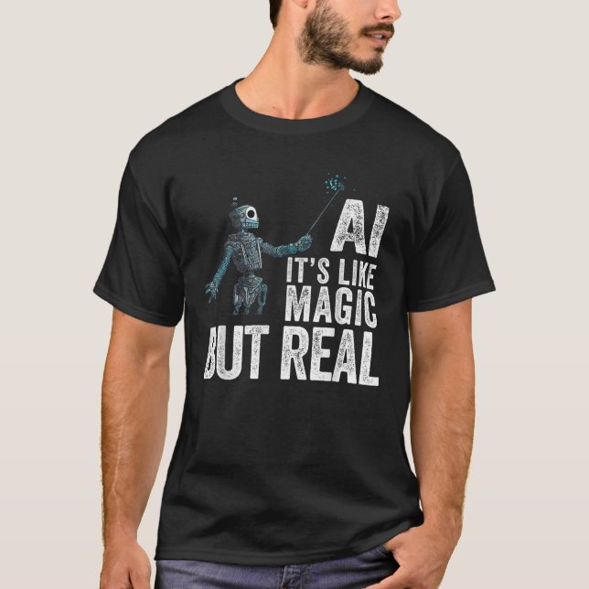 Camiseta Inteligencia Artificial Robot Graciosa AI (Anverso)