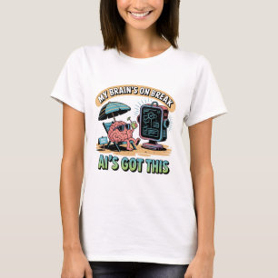 Camiseta Inteligencia Artificial Romper el humor