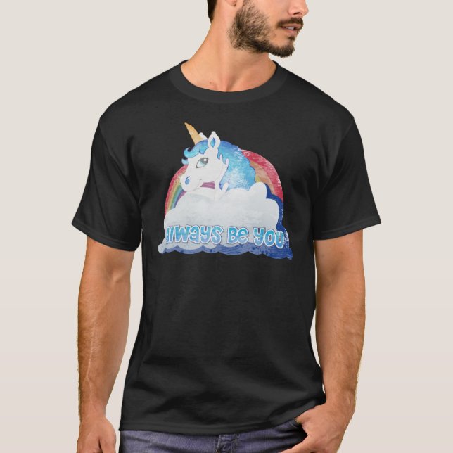 Camiseta Inteligencia Central - Unicornio (Faded tal y como (Anverso)
