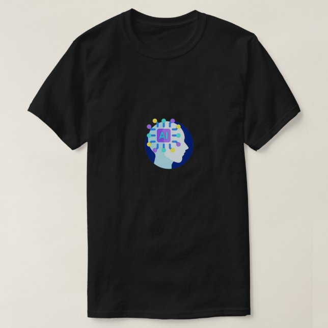 Camiseta inteligencia súper artificial (Diseño del anverso)